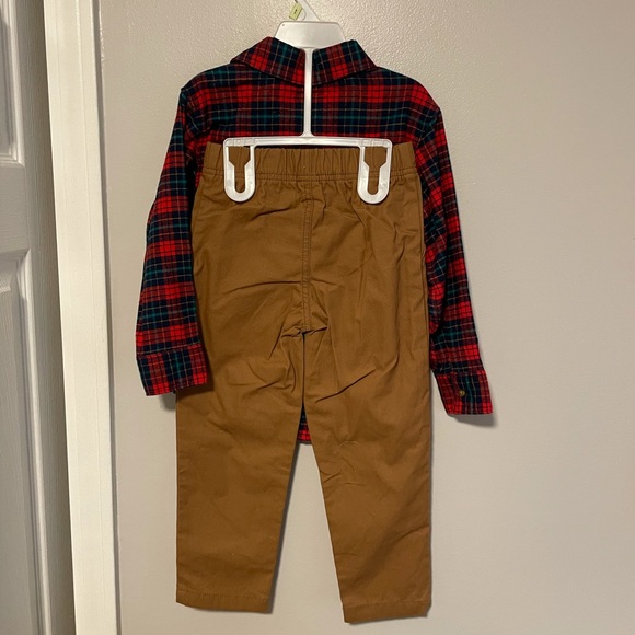 NWOT Carter’s 4T flannel matching set long sleeve long pants - Picture 2 of 4